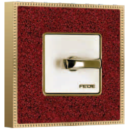 FD01461PROB Рамка Belle Epoque Corinto Красный / Золото 1-постовая Fede