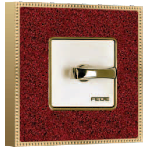 FD01461PROB Рамка Belle Epoque Corinto Красный / Золото 1-постовая Fede