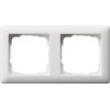 021204 Рамка Standard 55 Белый матовый 2-постовая Gira