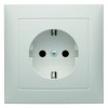 47429909 Штепсельная розетка SCHUKO с крышкой цвет: полярная белизна, матовый S.1 Berker