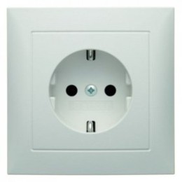 47429909 Штепсельная розетка SCHUKO с крышкой цвет: полярная белизна, матовый S.1 Berker