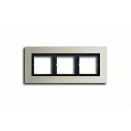 LSP983ES Рамка LS Plus Сталь 3-постовая Jung