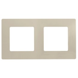 672512 Рамка Etika Слоновая кость 2-постовая Legrand