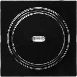 012247 Выключатель 2-полюсный с самовозвратом 10А/250В с подсветкой в сборе Черный Gira S-color