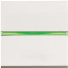 N2201.5 BL Механизм 1-клавишного 1-полюсного выключателя с клавишей с контрольной подсветкой, 2-модульный, серия Zenit, цвет альпийский белый, ABB