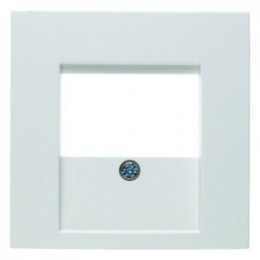6810338989 Центральная панель для розетки TDO цвет: полярная белизна, с блеском S.1/B.3/B.7 Glas Berker