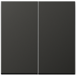 AL1565.07AN LS 990 Антрацит Накладка светорегулятора 2-х канального нажимного Jung LS серия