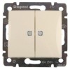 774113 Valena Выключатель 2-х клавишный с индикацией на каждую клавишу Legrand