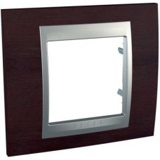 MGU66.002.0M3 Рамка Unica Top Венге / Алюминий 1-постовая Schneider Electric MGU66.002.0M3 Рамка Unica Top Венге / Алюминий 1-постовая Schneider Electric