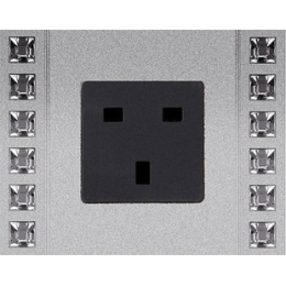 FD01261CB Рамка Crystal De Luxe Хром 1-постовая Fede