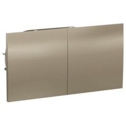 ATN000528 Atlasdesign Розетка двойн. с заземл.со штор.со сдвиж. крышк, 16А, в сборе, ШАМП Schneider Electric