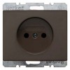 6161150101 Штепсельная розетка без защитного контакта цвет: коричневый, с блеском Arsys Berker