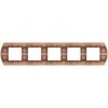 FD01425RU Рамка Sanremo Rustic copper 5-постовая гор/верт. Fede