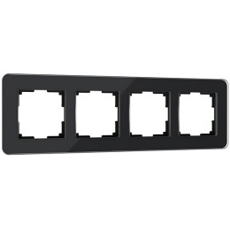 W0042448 Рамка на 4 поста (черный, стекло) Elite Werkel a063822