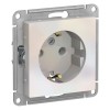 ATN000443 Atlasdesign Розетка с заземлением, 16А, механизм, Жемчуг Schneider Electric