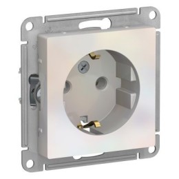 ATN000443 Atlasdesign Розетка с заземлением, 16А, механизм, Жемчуг Schneider Electric