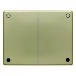 17650012 Кнопка для универсального нажимного диммера двойного включения цвет: золотой, металл Arsys Berker