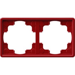 021243 Рамка S-color Красный 2-постовая Gira