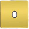 FD04320OR-M Латунная накладка под 1 тумблер , цвет Real Gold+black FEDE