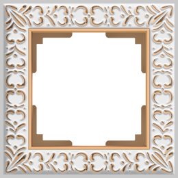 W0011523 Рамка на 1 пост (белое золото) Antik Werkel a050934 a050934