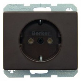 47150001 Штепсельная розетка SCHUKO цвет: коричневый, с блеском Arsys Berker