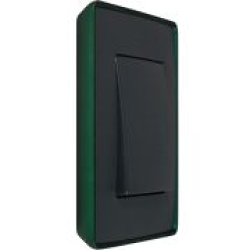 8201610-260 Рамка декоративная, 1 пост, Select, Simon 82 Detail Neon, графит-зелёный