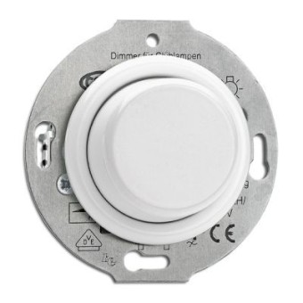 100308 Светорегулятор Duroplast AC 230V 50Hz Duroplast центральная вставка и регулятор. Для LED ламп 7–110 W. THPG