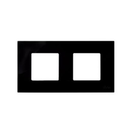 2700627-071 Накладка декоративная на рамку базовую, 2 поста, Simon 27 Play, Color, чёрный