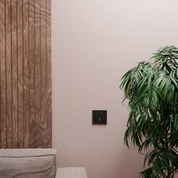 W0012408 Рамка на 1 пост (черный)  Hammer Werkel a052513