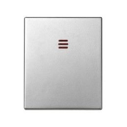 82011-53 Клавиша для выключателя одноклавишного с подсветкой, широкий модуль, S82C, алюминий Simon