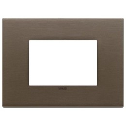 22653.12 Рамка Eikon EXE Темная бронза 3-модульная Vimar