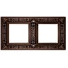 FD01412AS Рамка Granada Antique Silver 2-постовая Fede