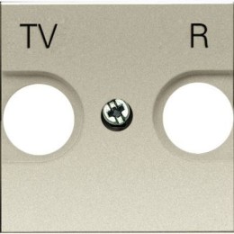 N2250.8 CV Накладка для TV-R розетки, 2-модульная, серия Zenit, цвет шампань, ABB