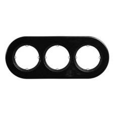 34803272 Рамка 3-ная, черный фарфор Fontini DO 34803272 Рамка 3-ная, черный фарфор Fontini DO
