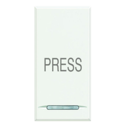 HD4055P Axolute Кнопка 1Р (NO) 10 АX 250 В~ с символом «PRESS» Bticino