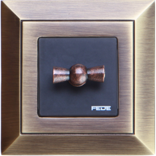 FD01251PM Рамка Barcelona Патина матовая 1-постовая Fede