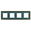 FD01214VO Рамка Toledo Oxyde Green 4-постовая Fede