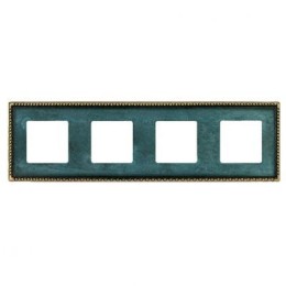 FD01214VO Рамка Toledo Oxyde Green 4-постовая Fede