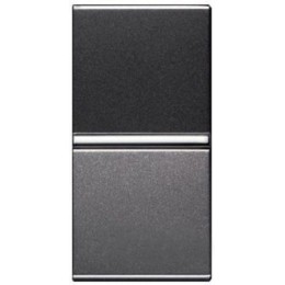 N2110 AN Механизм 1-клавишного проходного переключателя с клавишей, 1-модульный, серия Zenit, цвет антрацит, ABB