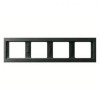 13837006 Рамка K.1 Антрацит матовый 4-постовая Berker