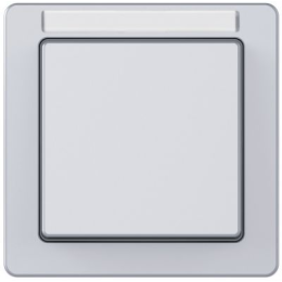 10116014 Рамка с полем для надписей Q.1 Алюминиевый с эффектом бархата 1-постовая Berker