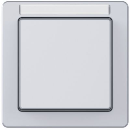 10116014 Рамка с полем для надписей Q.1 Алюминиевый с эффектом бархата 1-постовая Berker