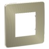 NU280251 Рамка Unica Studio Metal Бронза / Бежевый 1-постовая Schneider Electric