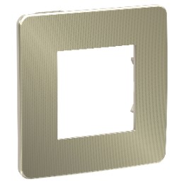 NU280251 Рамка Unica Studio Metal Бронза / Бежевый 1-постовая Schneider Electric