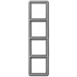 CD584WUGR Рамка CD Ударопрочная Серый 4-постовая Jung