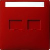 066343 Накладка телефонной розетки Красный Gira S-color