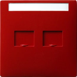 066343 Накладка телефонной розетки Красный Gira S-color