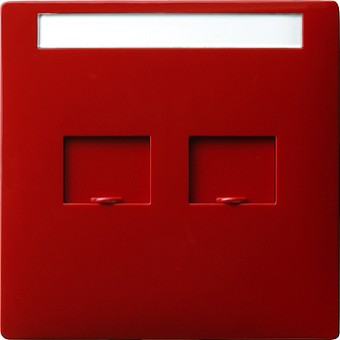 066343 Накладка телефонной розетки Красный Gira S-color