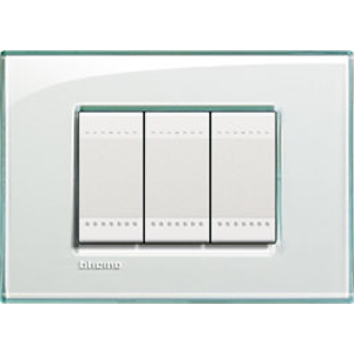 LND4802KR Рамка LivingLight Квадрат Прозрачный 2-модульная Bticino
