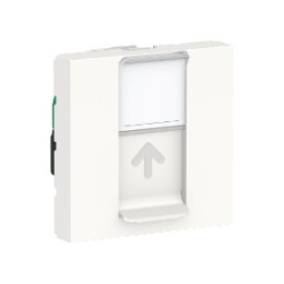 NU341118 Розетка компьютерная, RJ45, одиночная, кат. 5е UTP, 2 модуля, Белый Schneider Electric